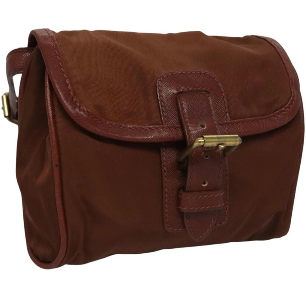 Vintage Prada Brown nylon waist Bag